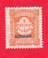 ACR0525- AÇORES 1918 PORTEADO Nº 16- MH - Açores