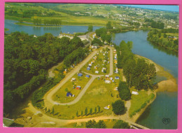 D49 - CHALONNES SUR LOIRE - LE CAMPING - LA LOIRE ET LE LAC - Vue Aérienne - CPM Colorisée Grand Format  - Chalonnes Sur Loire