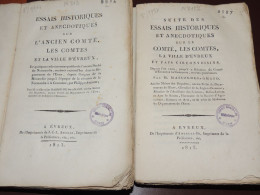 Masson De St Amand - Essais Historiques... Ancien Comté... Ville D'Evreux  E.O. 1813-1815 - 1801-1900