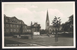 AK Dortmund-Mengede, Kriegerdenkmal U. Kath. Kirche  - Dortmund