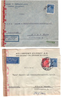 Deux (2) Lettres De Censure (mit Luftpost), N° 211827 / 759 / 1012  Sofia Wien /1943 - Cartas & Documentos