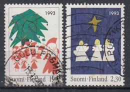 FINLAND 1233-1234,used,falc Hinged - Noël