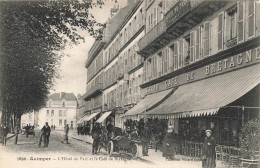 Quimper * Le Café De Bretagne Et L'Hôtel Du Parc * Commerce * Automobile Ancienne * Villageois - Quimper