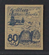 Cottbus  16 W U ** Wiederaufbau 80 Pfg. UNGEZÄHNT, Postfrisch, SELTEN, KW 80,- € - Mint