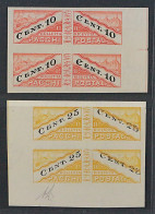 San Marino 17+19 U Paare ** Paketmarken 10+25 C. UNGEZÄHNT, Postfrisch, 330 € - Parcel Post Stamps