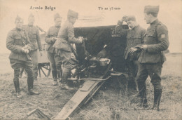 ARMEE BELGE. ==   TIR AU 75 MM    2 SCANS - Other & Unclassified