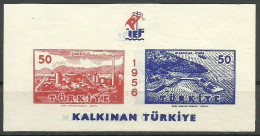 Turkey; 1956 25th Izmir International Fair ERROR "Shifted Blue Color" - Nuovi