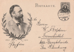 Deutsches Reich Ganzsache Mit Tagesstempel Itzehoe 1931 Nach Tremsbüttel Bei Bargteheide - Cartes Postales
