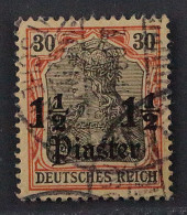 Dt.Post TÜRKEI 28 II ABART: Durchgebrochene 1, Große RARITÄT, Fotoattest 3500,-€ - Deutsche Post In Der Türkei