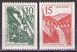 Yugoslavia 1958 - Definitive For Machines - Mi 839-840 - MNH**VF - Unused Stamps