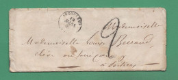 Cachet Angoulême Charente 18 Mars 1850 Sur Lettre à Destination De Poitiers Au Sacré Cœur - Non Classificati