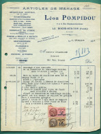 85 La Roche Sur Yon Pompidou Léon Plomberie Eau Gaz Soudure Autogène Hydrothérapie Water-closets  31 12 1936 - Andere & Zonder Classificatie