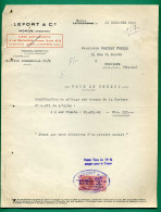 08 Mohon Lefort  Siège Administratif à La Tricherie ( Vienne ) Timbre Fical 21 Décembre 1946 - Andere & Zonder Classificatie