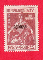 ACR0539- AÇORES 1925 IMP.POSTAL E TEEGRÁFICO Nº 6- MH - Azores