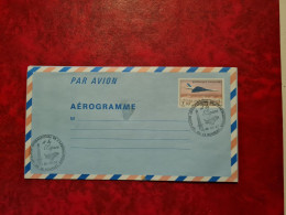 AEROGRAMME 1987 CONCORDE LE BOURGET 37° SALON AERONAUTIQUE - Aerogramas