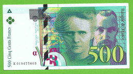 Billet "7" -  500 Francs Pierre Et Marie Curie 1994 NEUF - 500 F 1994-2000 ''Pierre Et Marie Curie''