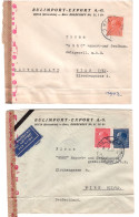 Deux (2) Lettres De Censure (1 Mit Luftpost), N° 759 / 1012  Sofia Wien /1943 - Covers & Documents