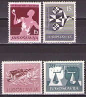 Yugoslavia 1958 - LOT - Mi 841,851,852,870 - MNH**VF - Neufs