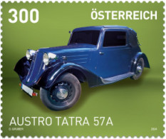 Austria - 2024 - Classic Austrian Cars - Austro Tatra 57A - Mint Stamp - Neufs