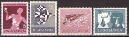 Yugoslavia 1958 - LOT - Mi 841,851,852,870 - MNH**VF - Nuevos