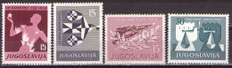 Yugoslavia 1958 - LOT - Mi 841,851,852,870 - MNH**VF - Nuovi