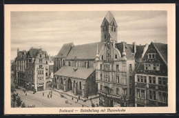 AK Dortmund, Ostenhellweg Mit Marienkirche Und Restaurant Zur Glocke  - Dortmund