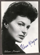 Fotocartolina Con Autografo Dell'attrice Silvana Mangano - 1960 Ca. - Autres & Non Classés