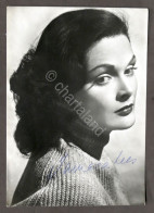 Fotocartolina Con Autografo Dell'attrice Tamara Lees - Anni '50 - Otros & Sin Clasificación