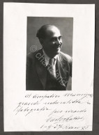 Fotografia Con Autografo Del Cantante Lirico Basso Carlo Scattola - 1937 - Otros & Sin Clasificación