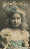 Very Cute Close Up Blond Girl Hand Colored  . Petite Fille Blonde Gros Plan - Portraits