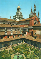 CARTOLINA ITALIA 1970 PAVIA CERTOSA CHIOSTRO PICCOLO E TIBURIO  Italy Postcard ITALIEN Ansichtskarten - Pavia