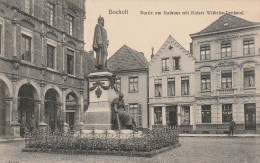 AK Bocholt - Partie Am Rathaus Mit Kaiser Wilhelm-Denkmal -  1919 (69122) - Bocholt