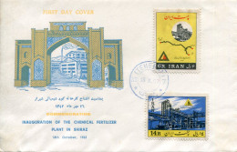 1963 Persia Shiraz Chemical Fertilizer Plant FDC - Irán