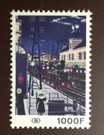 Belgium 1977 Railroad Station Railway Stamp MNH - Postfris