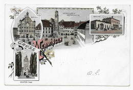 Ansichtskarte Gruß Aus Memmingen, 1879, Nach Neckarweihingen - Lettres & Documents