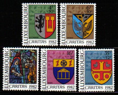 Luxemburg 1982 Caritas Y.T. 1013/1017 ** - Nuovi