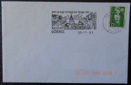L094 Flamme Oblitération Lorris 45 Loiret Musée De La Résistance 23 11 91 - Mechanical Postmarks (Advertisement)