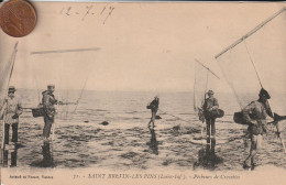 44 - Carte Postale Ancienne De  SAINT BREVIN LES PINS     Pecheurs De Crevettes - Saint-Brevin-les-Pins
