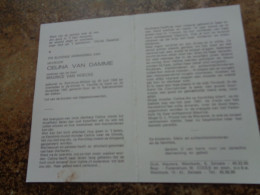 Doodsprentje/Bidprentje  CELINA VAN DAMME   St Kruis Winkel 1906-1987 Gent  (Wwe Maurice VAN HOECKE) - Religion & Esotericism