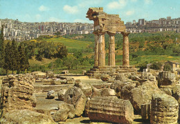 CARTOLINA ITALIA AGRIGENTO TEMPIO DIOSCURI  Italy Postcard ITALIEN Ansichtskarten - Agrigento