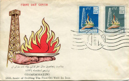 1958 Persia First Oil Well Drilling FDC - Iran