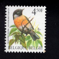 1915507578 1990 SCOTT 1223 OCB 2397  (XX) POSTFRIS MINT NEVER HINGED  - FAUNA - BIRDS - TRAQUET PATRE - Unused Stamps