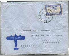 Congo Bukama Oblit. Keach 7C1 Sur C.O.B. PA11 Sur Lettre Vers Bruxelles Le 27/07/1940 - Covers & Documents