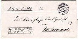 DR 1899, Frei Lt. Avers No. 21 Kgl. Pr. Regierung Auf Brief V. Stettin - Briefe U. Dokumente