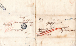 Württemberg 1853, L1 Nagold U. Innen K3 Freudenstadt Auf 2mal Gebr. Wendebrief - Prephilately