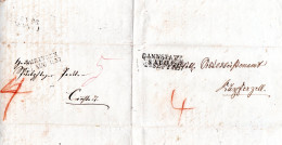 Württemberg 1837, L2 ÖHRINGEN U. CANNSTADT Auf 2x Verwendetem Brief  - Prephilately