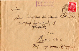 DR 1935, Landpoststempel BIESENRODE über Klostermansfeld Auf Brief M. 12 Pf. - Cartas & Documentos