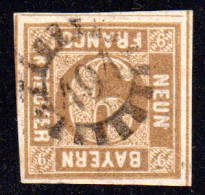 Bayern, MR 494 STADTAMHOF Zentrisch Auf Allseits Breitrandiger 9 Kr. - Used