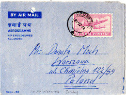 Indien Feldpost In Vietnam 1964, 55 NP. Aerogramm M. F.P.O. No. 742 V. Da Nang. - Andere & Zonder Classificatie