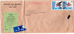 Hong Kong 1971, 2x65 C. On Sample Without Value 2nd Class Air Mail To Sweden - Andere-Azië